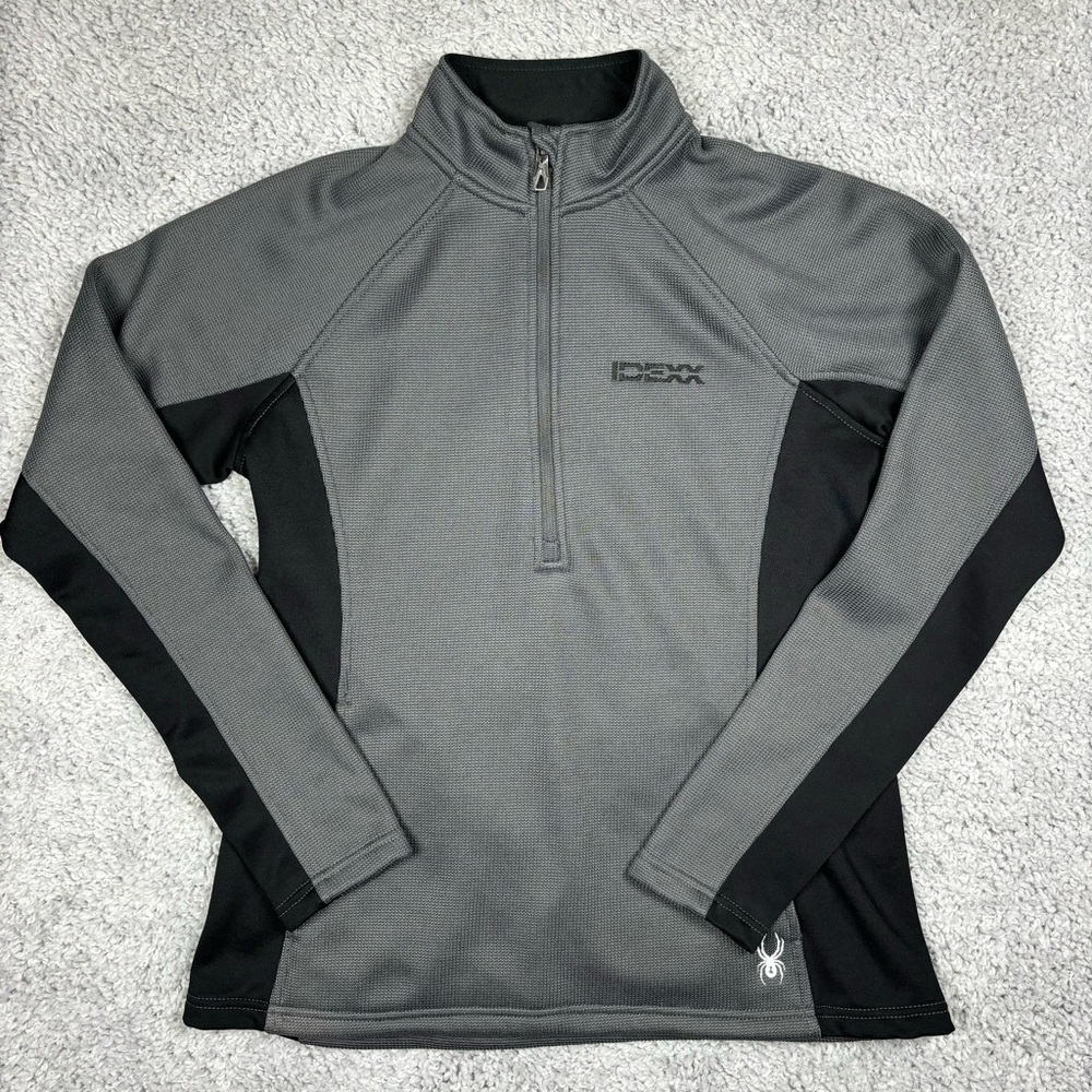 SPYDER Pullover Womens Medium Half Zip Layer Pockets Activewear Skiing Outdoors